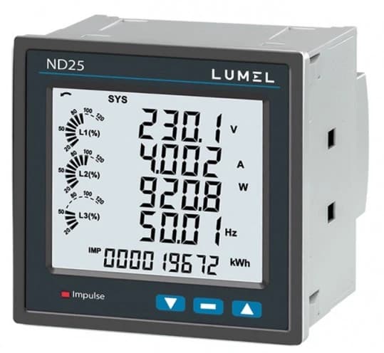 Analizador de redes eléctricas LUMEL ND25