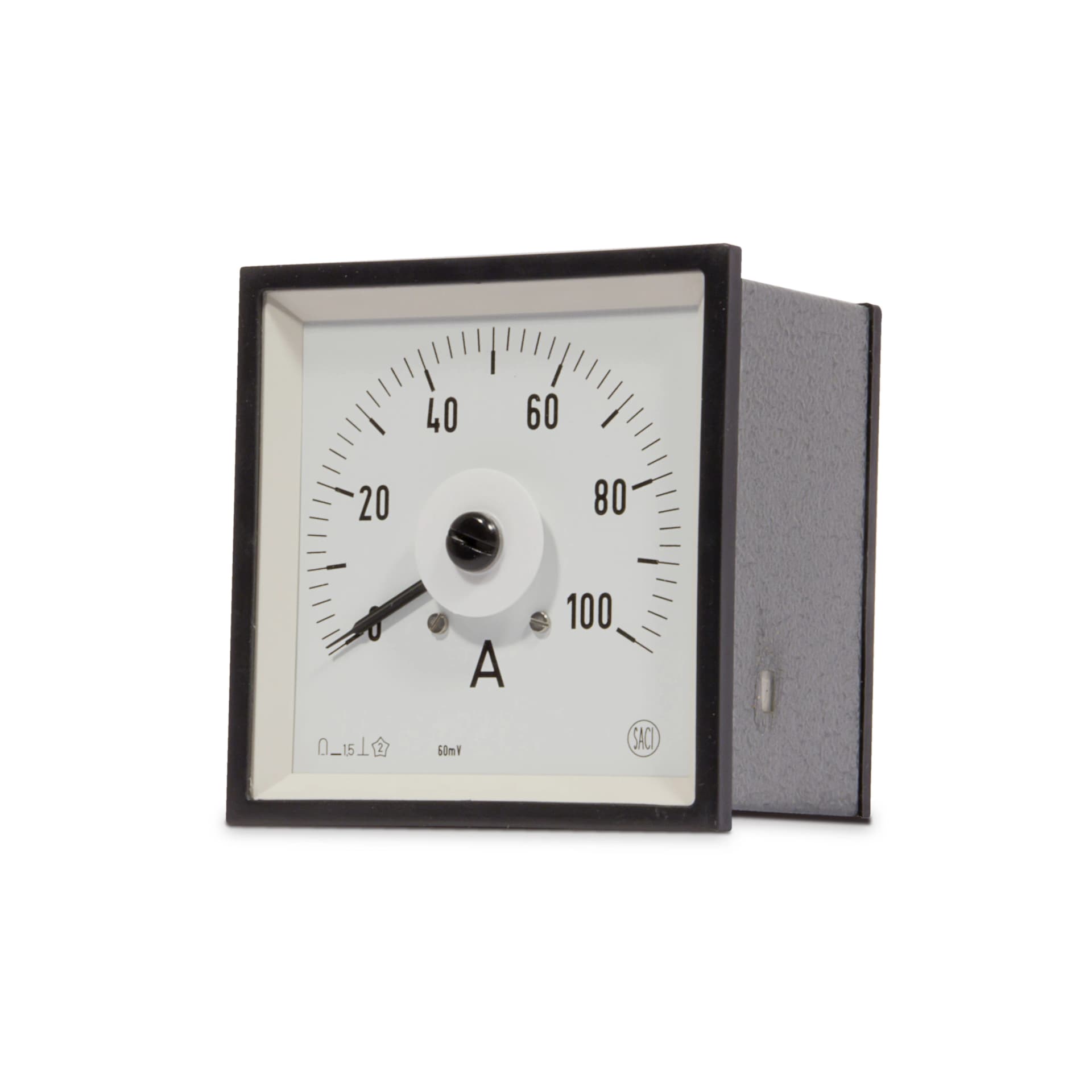 Amperímetro DC SACI CC3V 96 × 96 mm