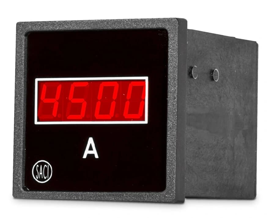 Amperímetro DC SACI DH5CM 48 × 48 mm