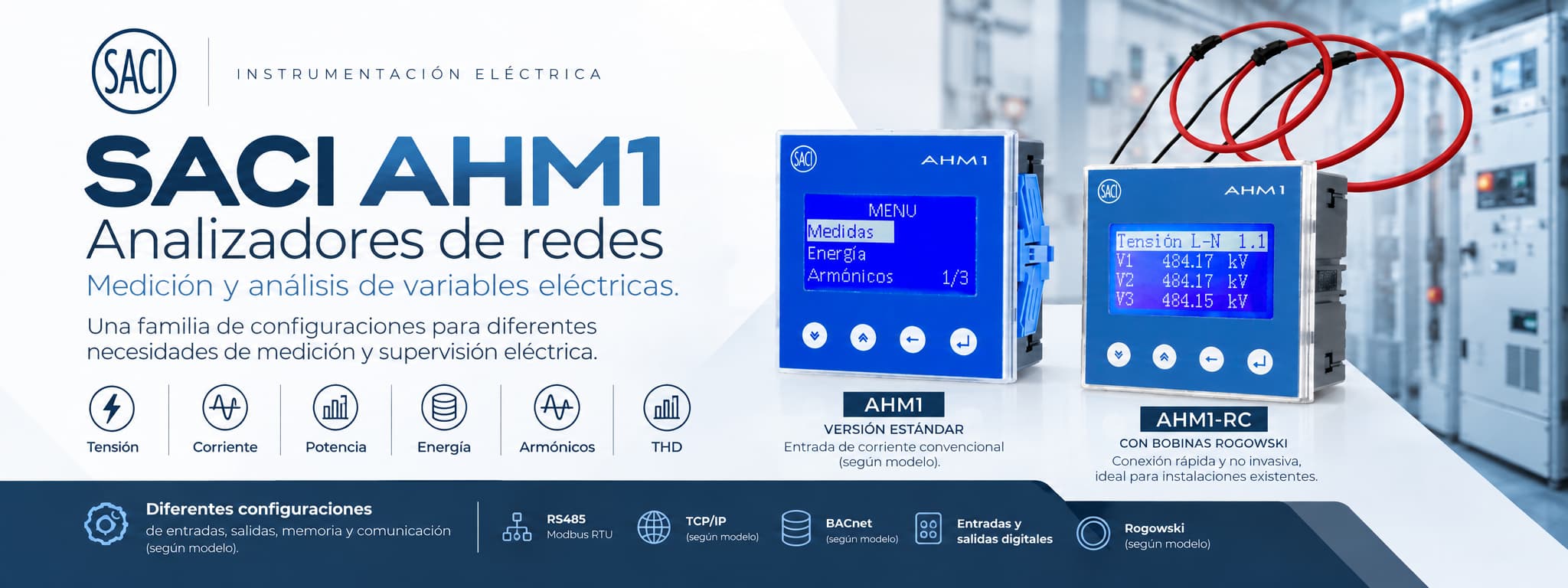 Analizadores de redes SACI AHM1