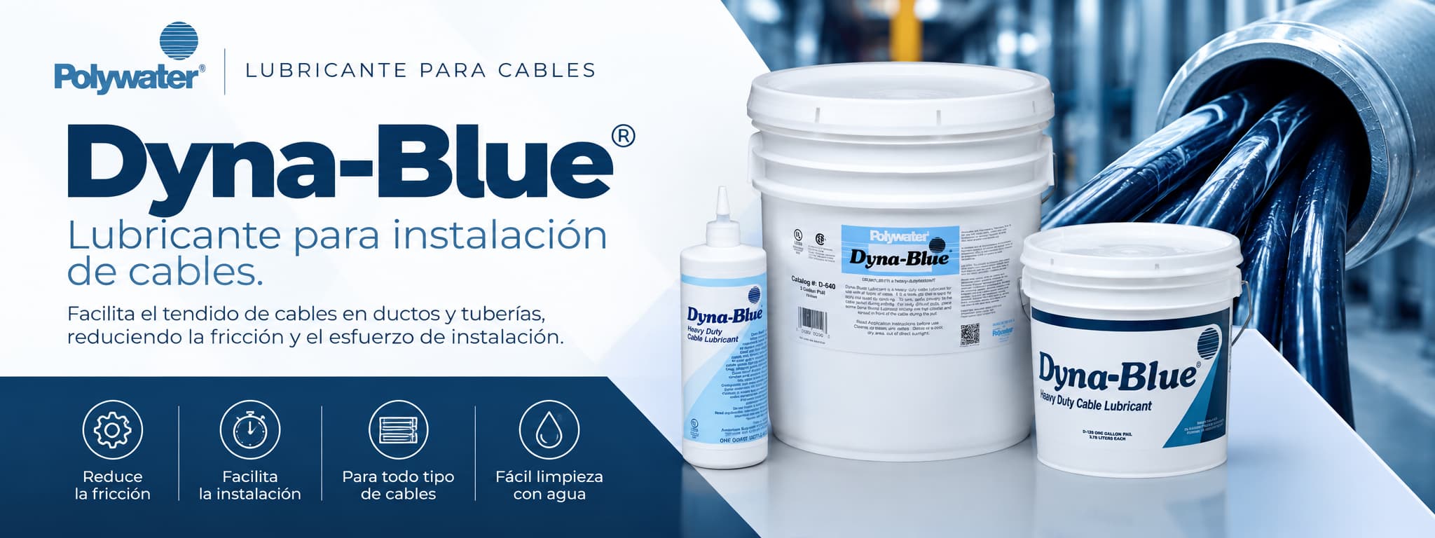 Lubricante para tirado de cables Dyna-Blue